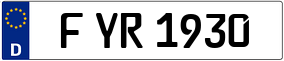Trailer License Plate